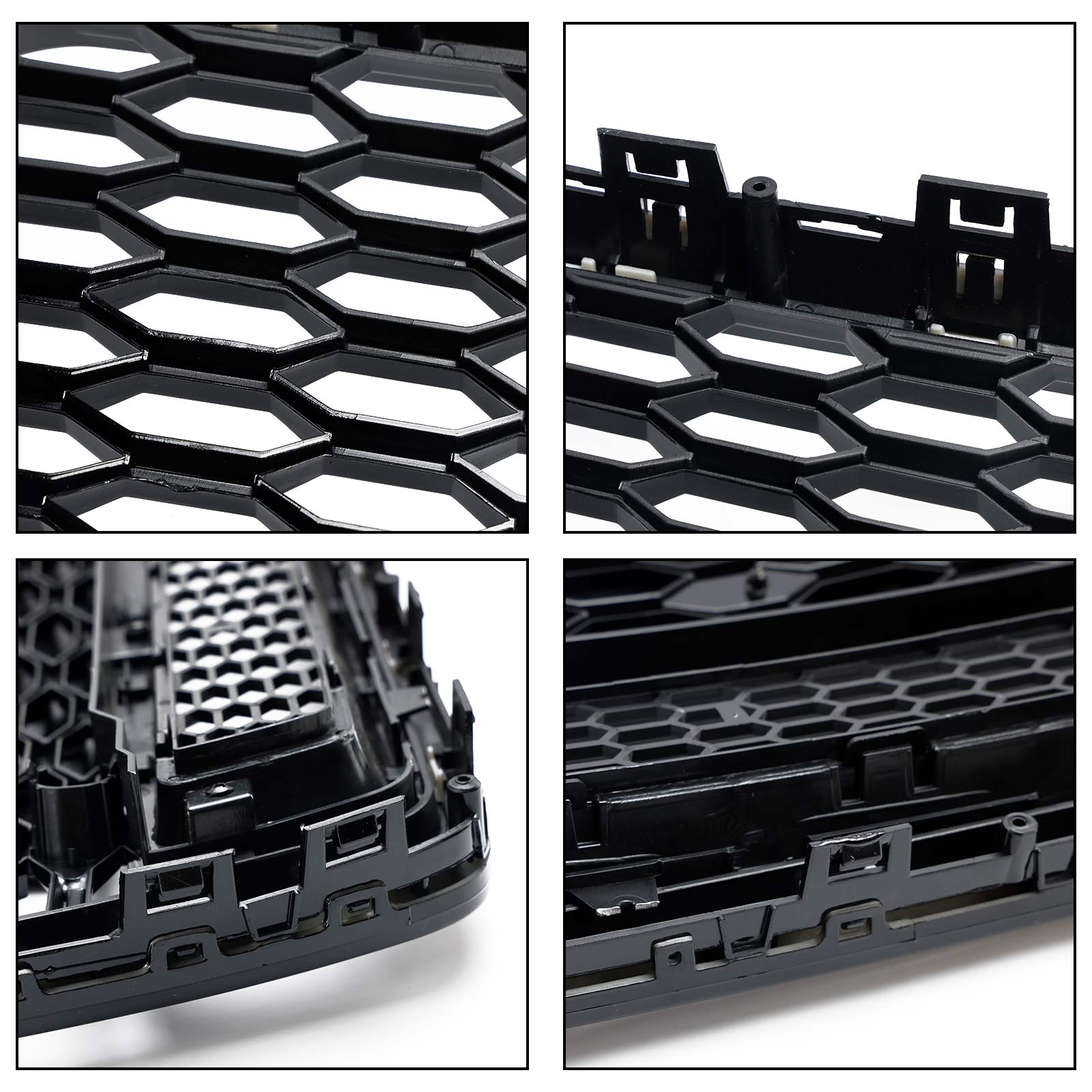 2016-2018 Audi A6 (C7) C7PA Facelift RS6 Style Honeycomb Mesh Front Grill Grille Black