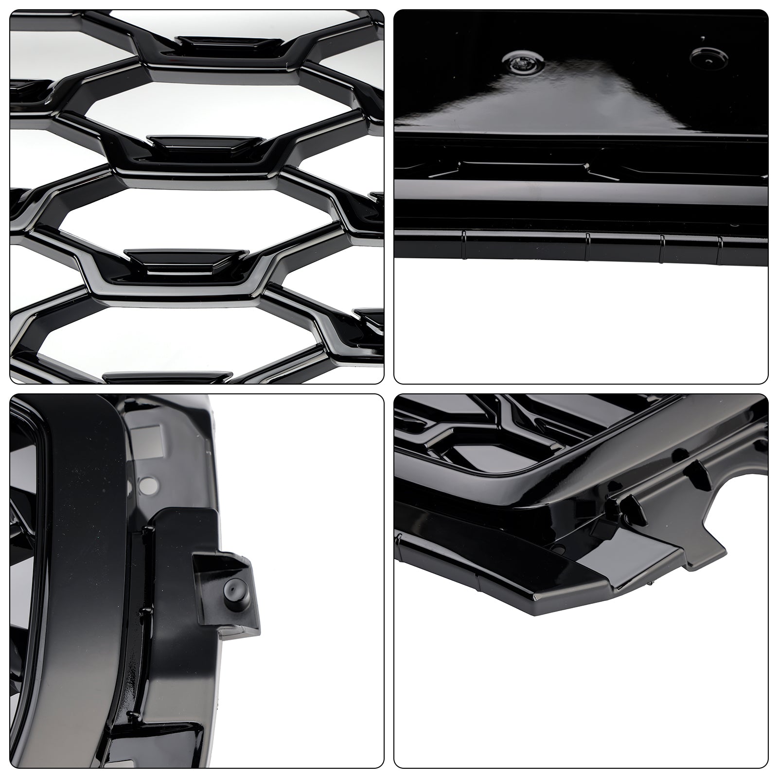 2021-2025 Audi Q5 Front Bumper Grille Honeycomb Grill & Fog Light Cover