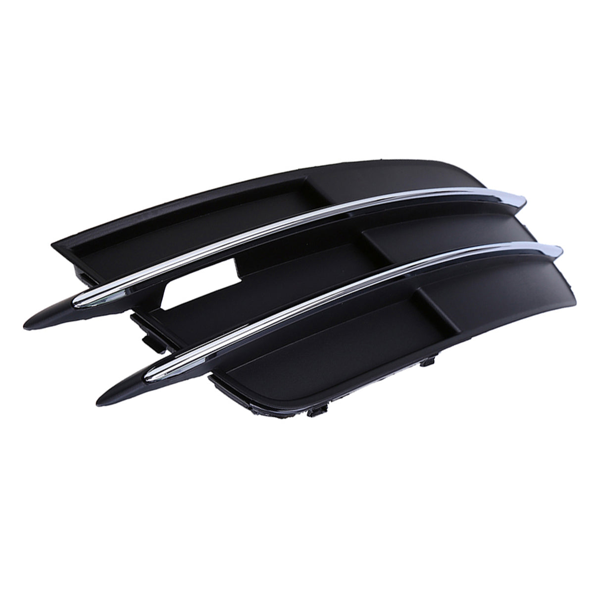 1 Pair Front Bumper Fog Light Grill Cover Bezel For Audi A6 C7 2011-2014