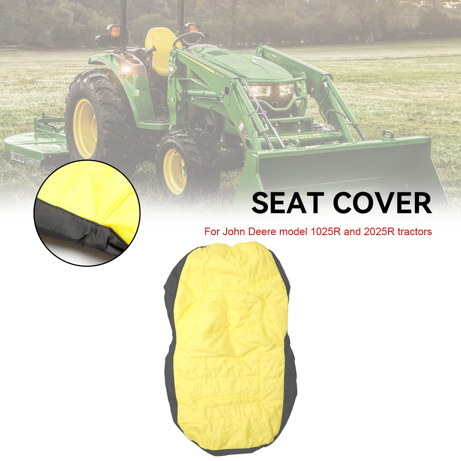 غطاء مقعد جرار صغير الحجم LP68694 Fit John Deere LP68694 1025R &amp; 2025R