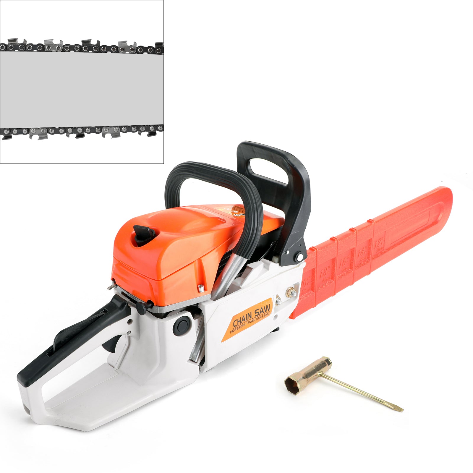 20'' 52CC Best Gasoline Chainsaws Cutting Wood Aluminum Chain Saws Chainsaw Set