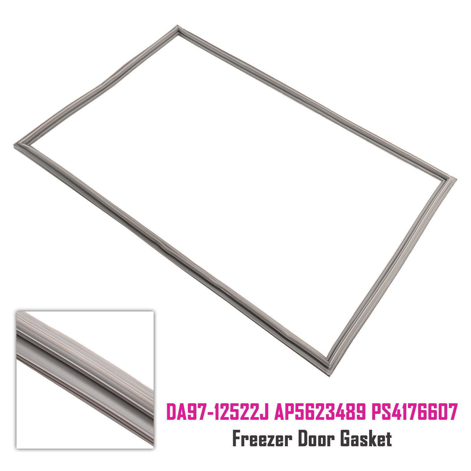 DA97-12522J Freezer Door Gasket for Samsung Refrigerator AP5623489 PS4176607