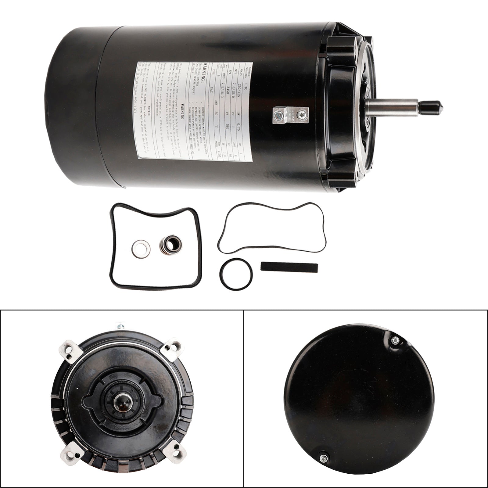 Pool Pump Motor and Seal Replacement Kit UST1102 For Hayward Max Flow Super Pump