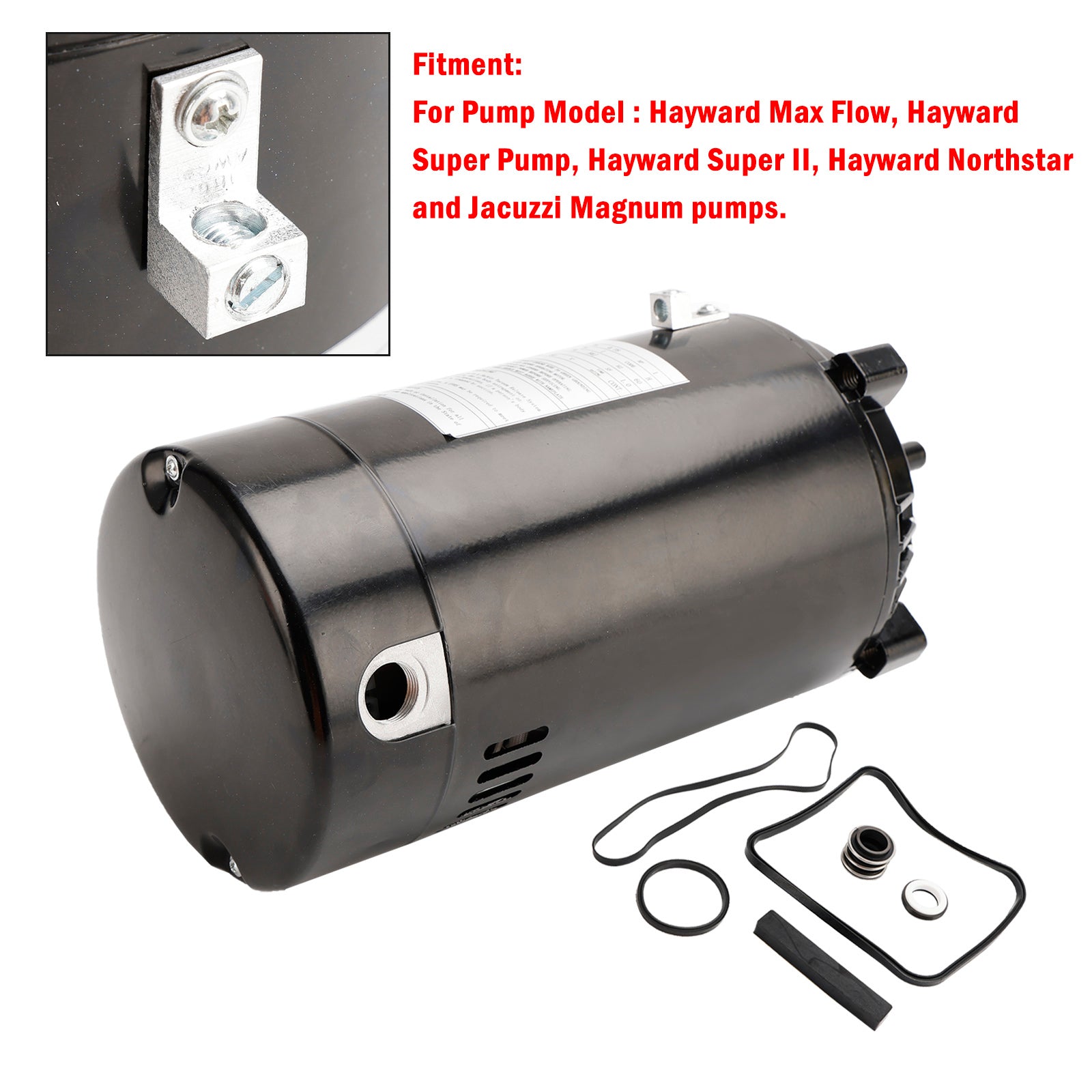 Hayward Max Flow Super Pump Pool Pump Motor and Seal Replacement Kit UST1102