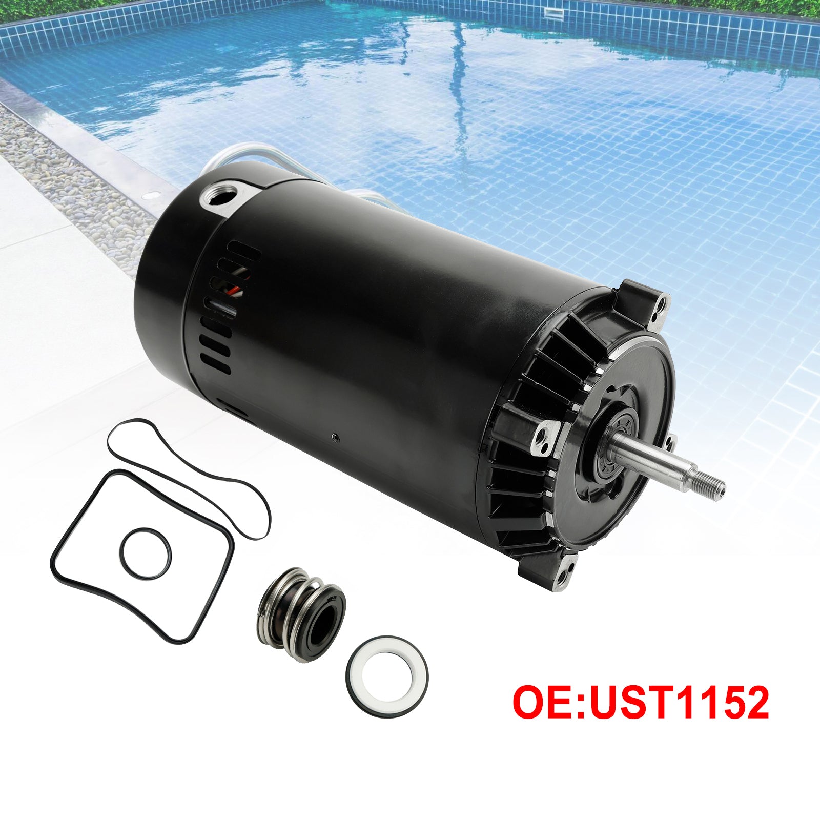 Bomba de piscina 1,5 HP UST1152 Motor de repuesto de bomba de piscina para HAYWARD SUPER PUMP