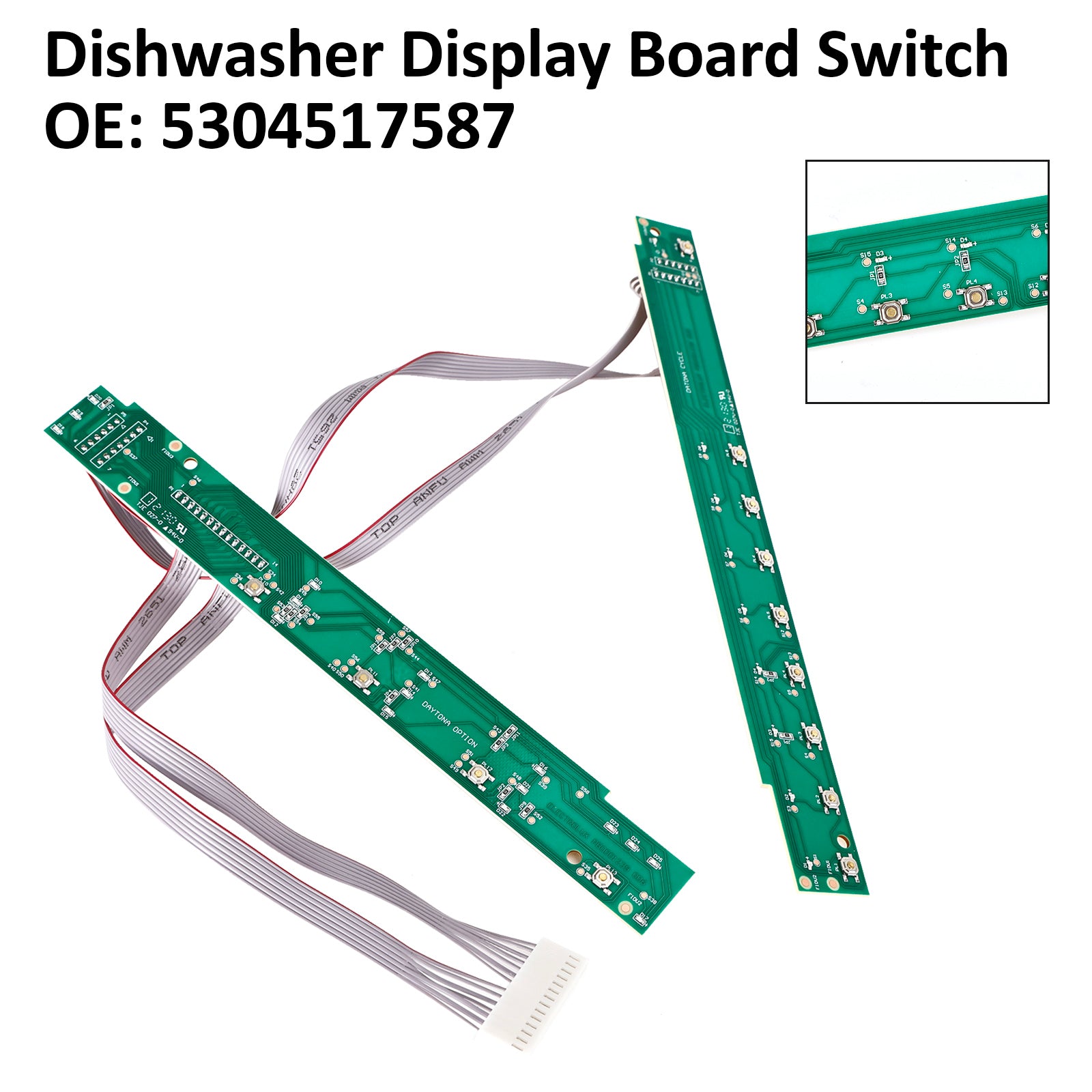 New Dishwasher Display Board Switch Assembly 5304517587 for Electrolux Frigidaire