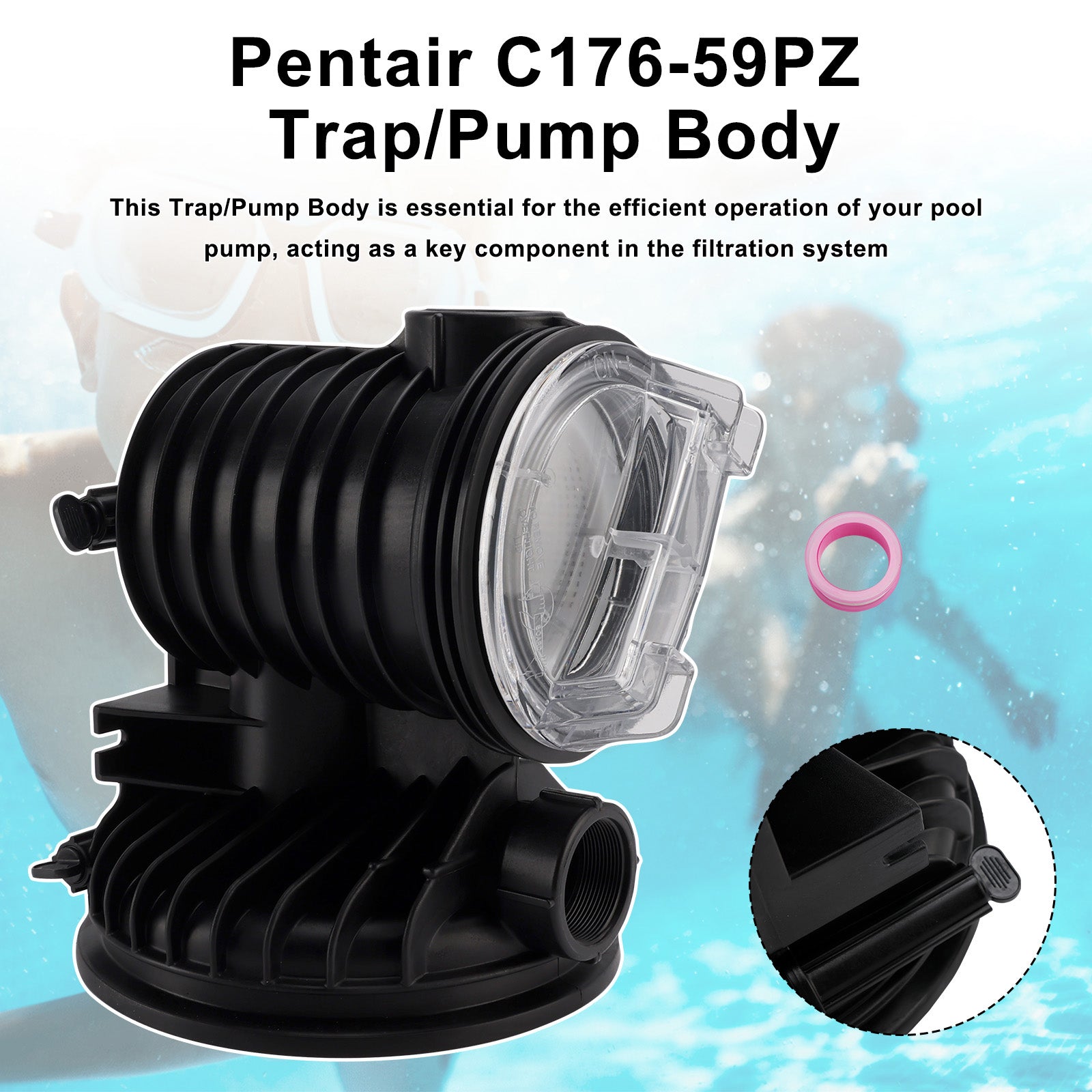 C176-59PZ Tank Body Assembly 15" For Pentair DuraGlas II Pumps