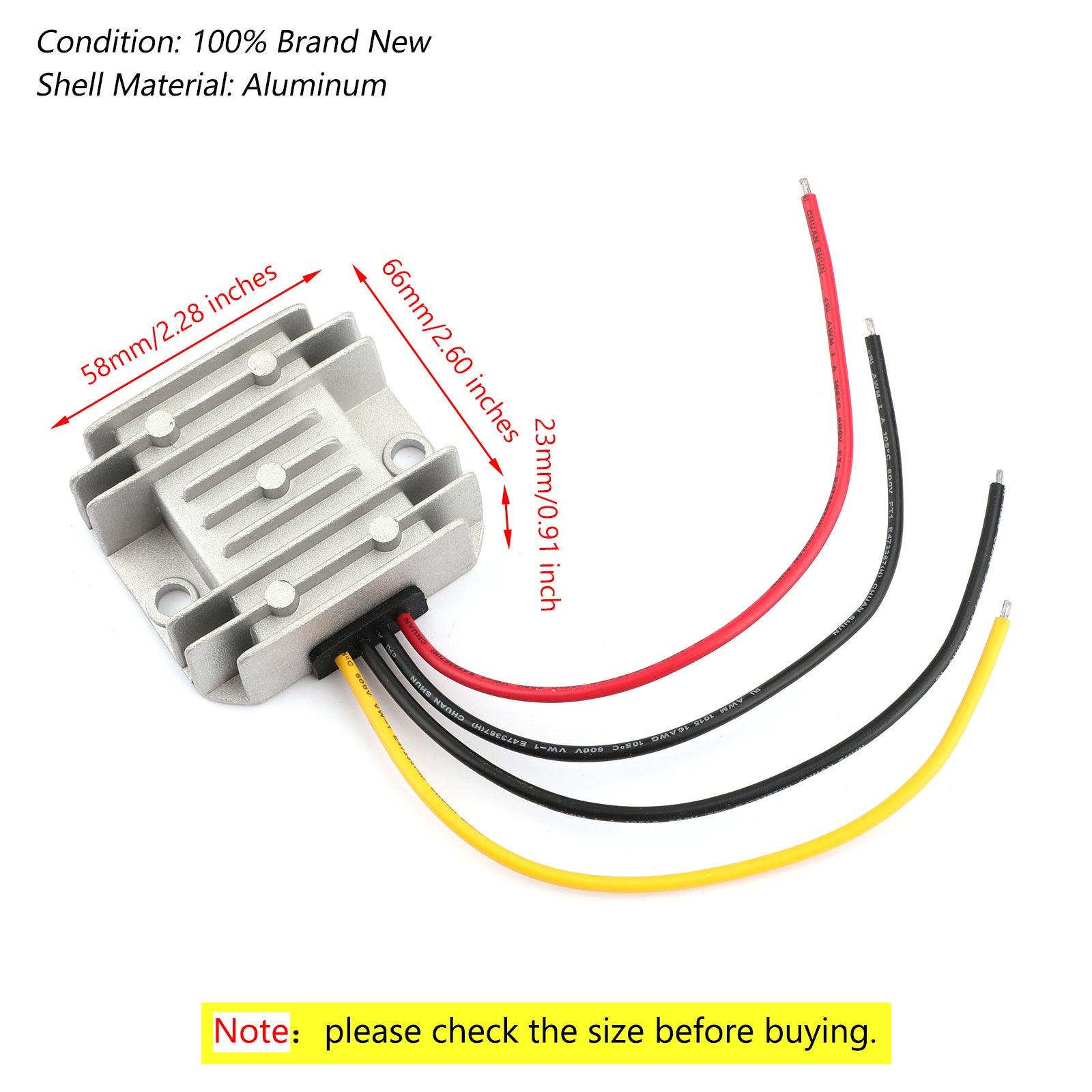 WaterProof 12V/24V to 5V 10A 50W Step Down DC/DC Power Converter Regulator