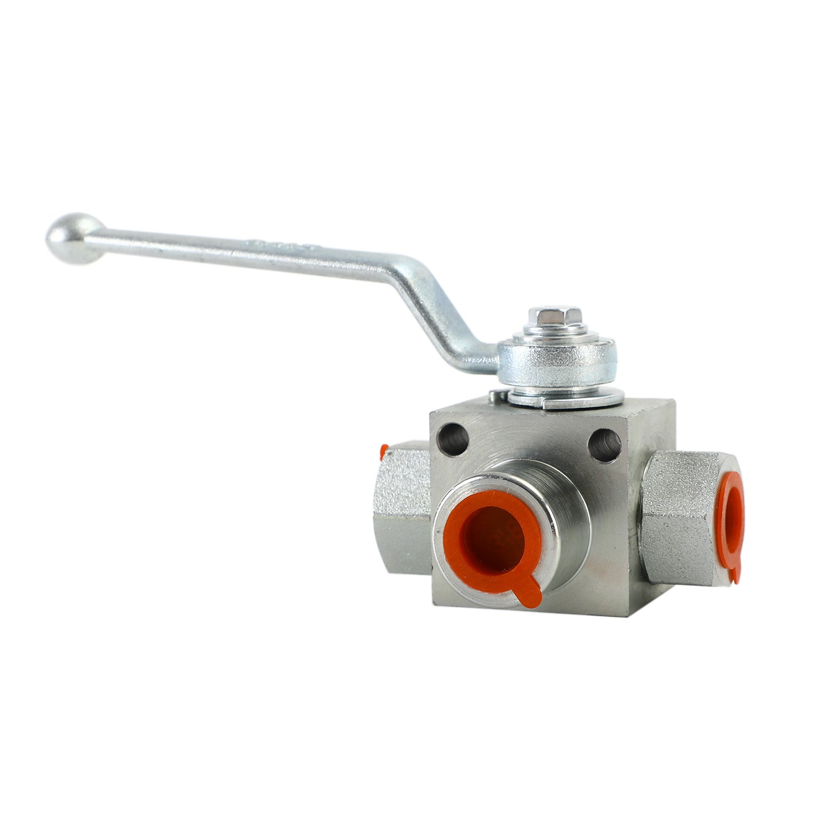 3 Way Hydraulic Ball Valve 1/4"/3/8"/1/2" NPT Female High Pressure Ball Valve