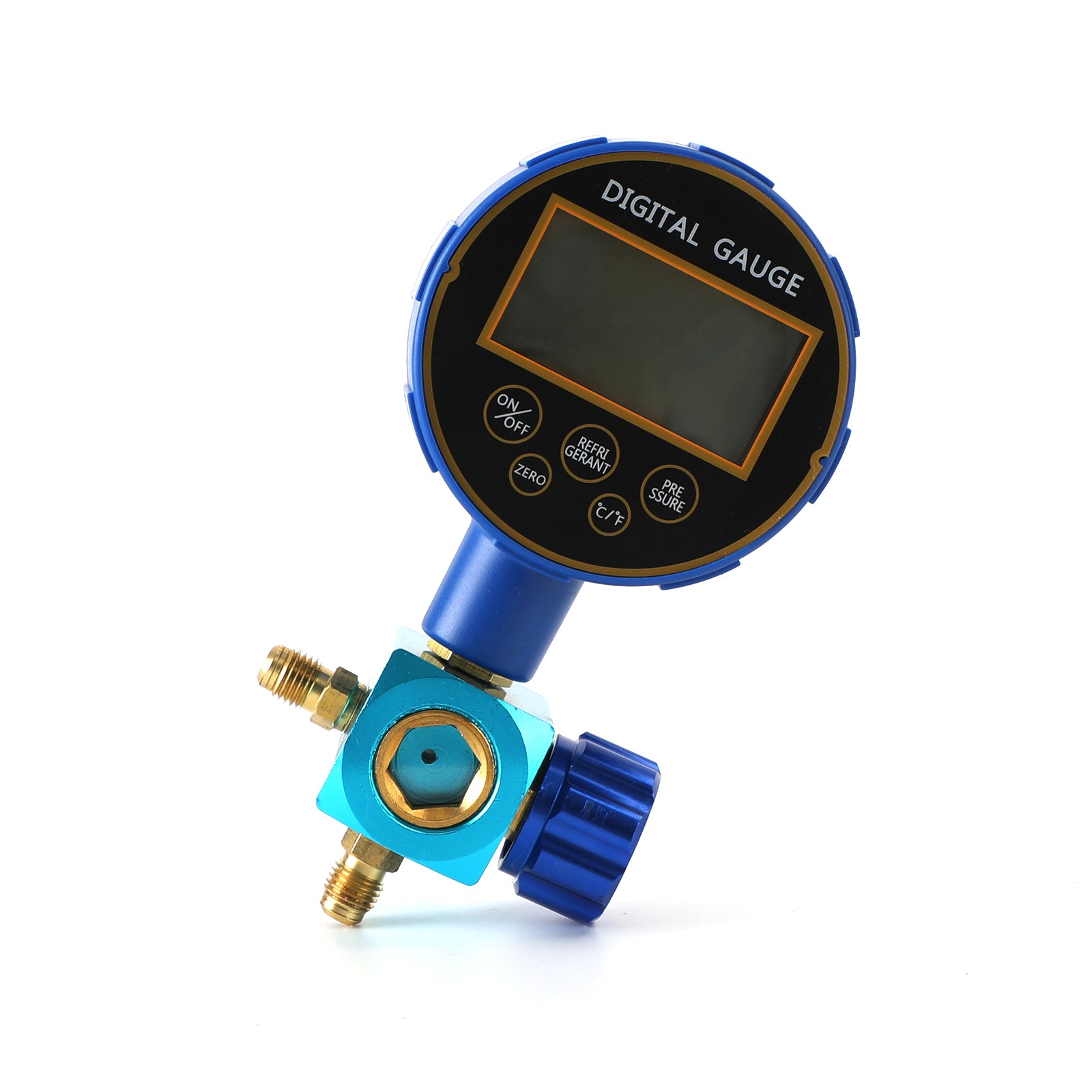 Refrigeration HVAC Digital Pressure Gauge Single Manifold Gauge