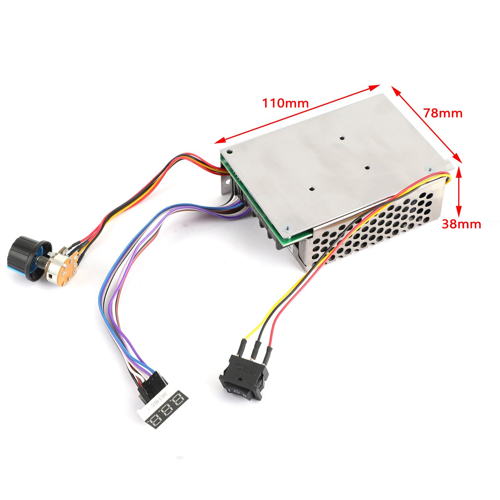 DC 12V 24V 36V 40A PWM Motor Speed Controller CW CCW Revesible Switch Regulator