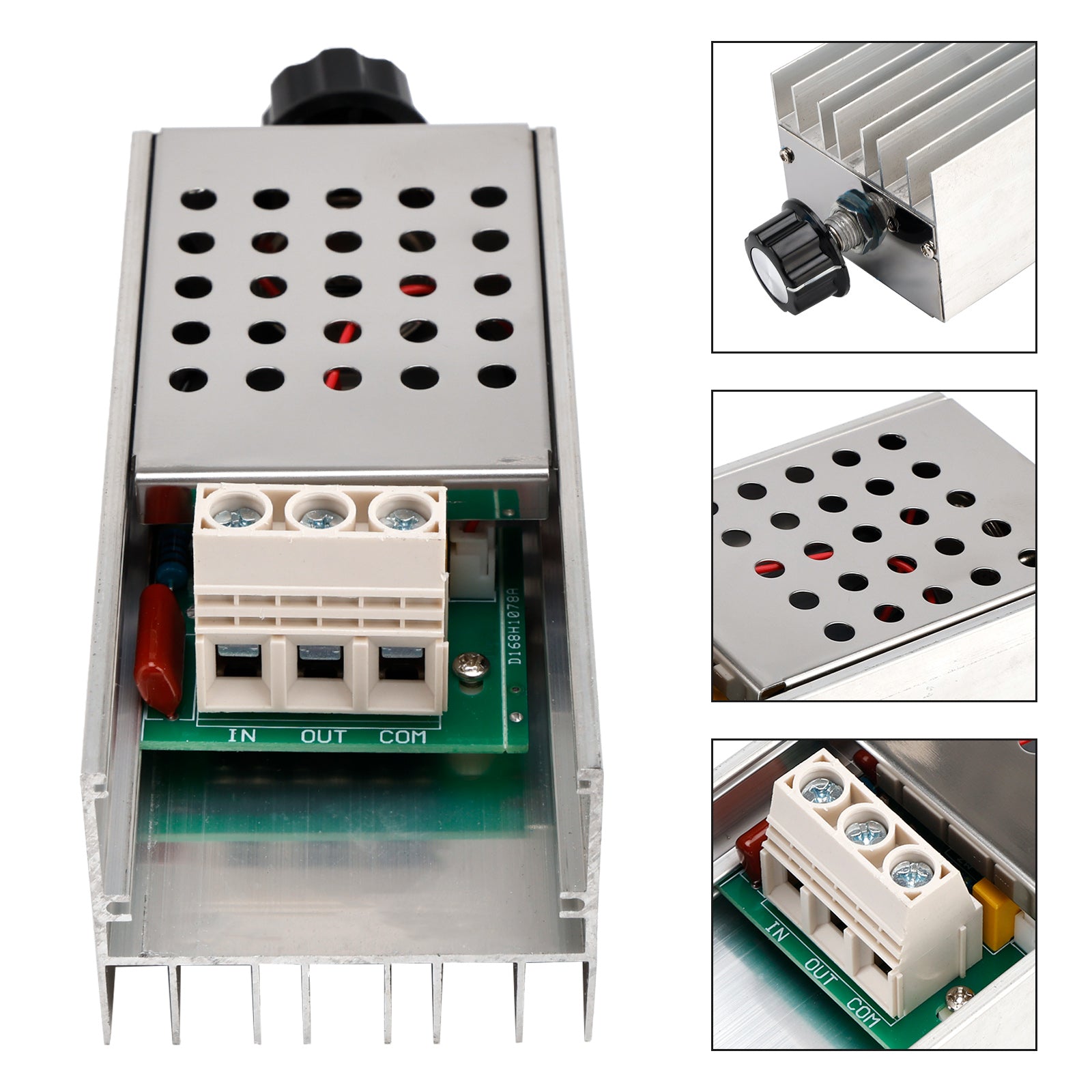 AC 110-220V 10000W SCR Motor Speed Controller Volt Regulator Dimmer Thermostat