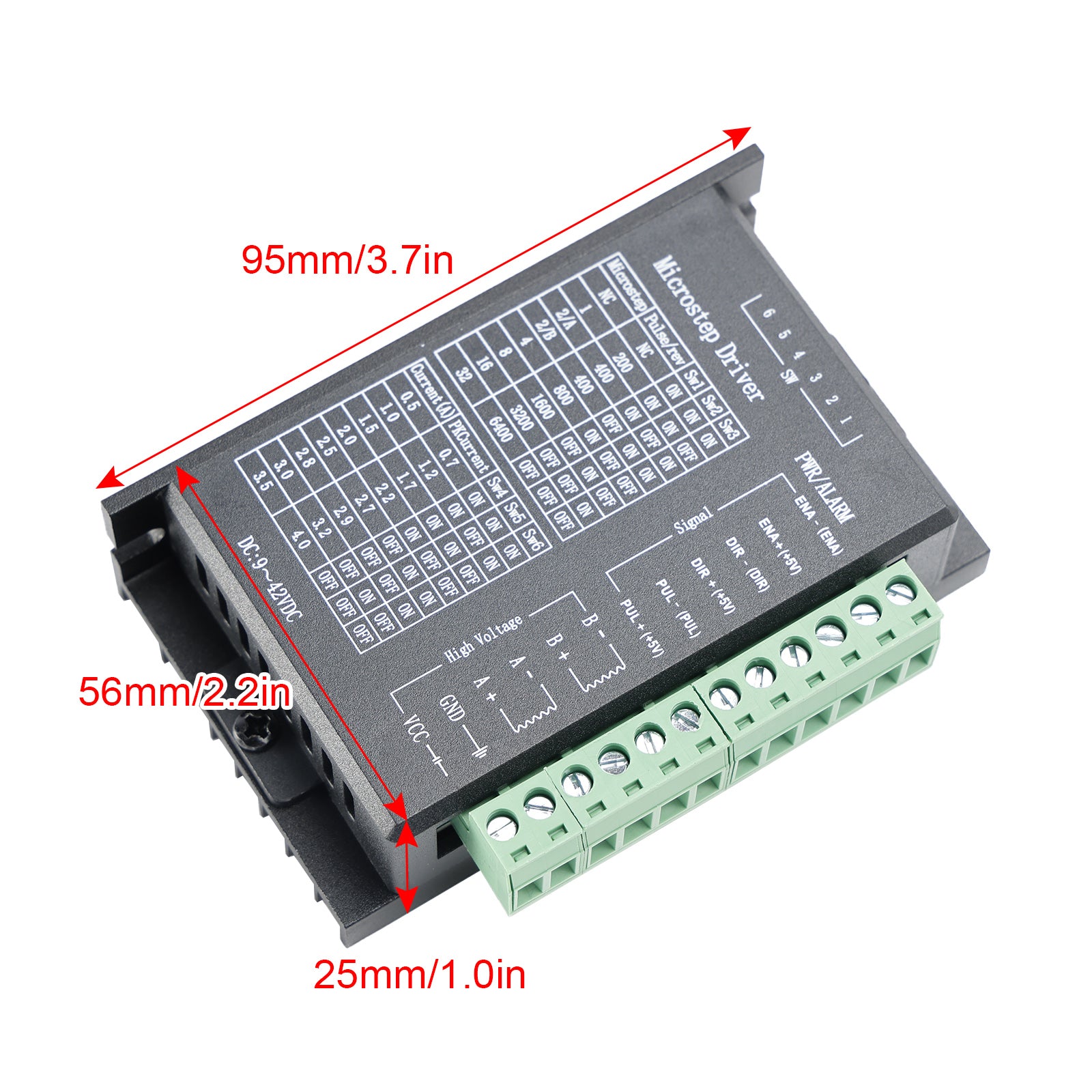 محرك متدرج سائق TB6600 4A DC9-40V لمحرك Nema 17 Nema 23 42/57/86