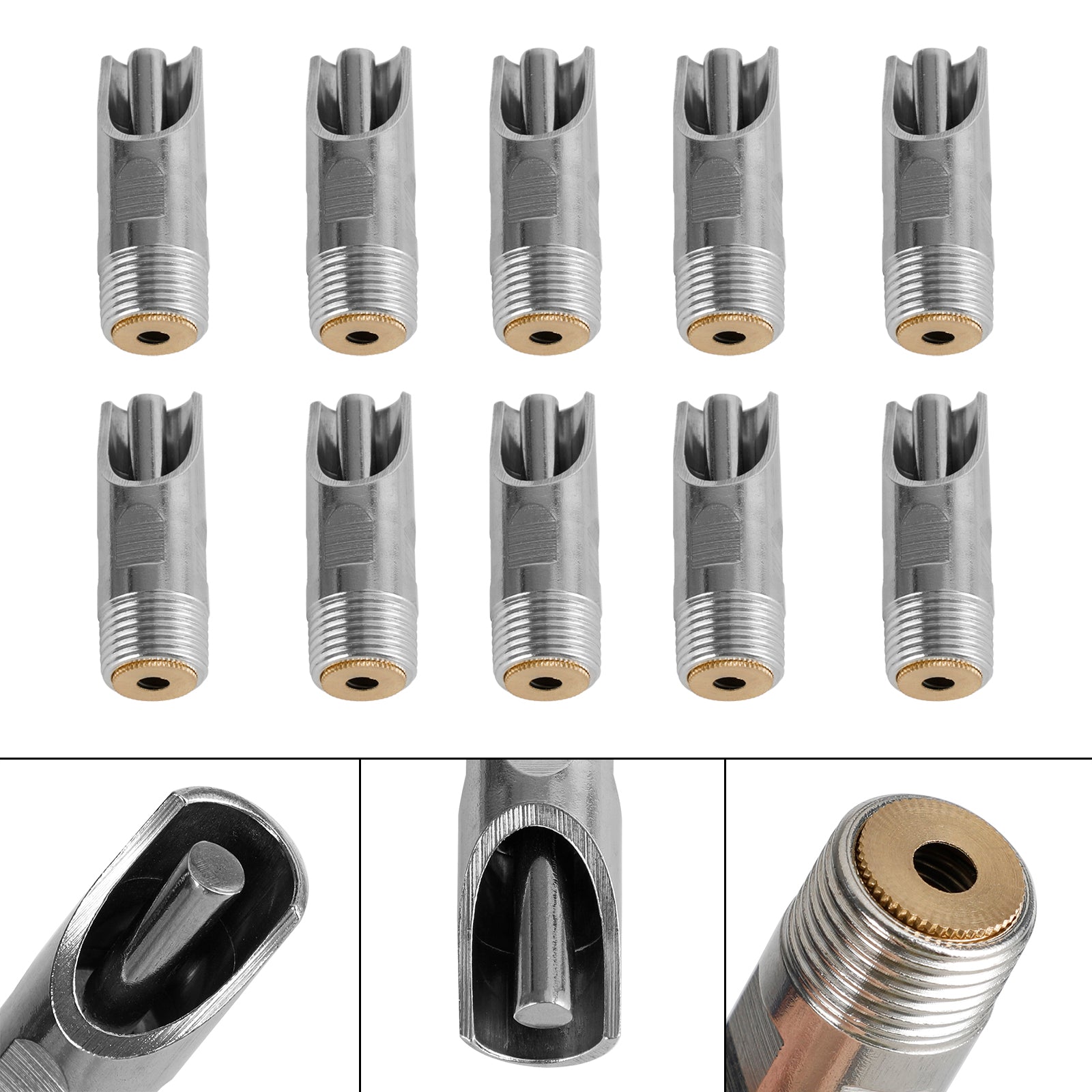 10Pc 1/2" Npt Pig Hog Nipple Drinker Automatic Waterer Feeder Stainless Steel Fedex Express