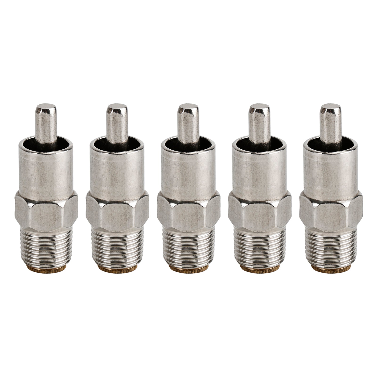 5Pcs Stainless Steel copper Cap 1/2"NPT Automatic Pig Nipple Drinker Waterer