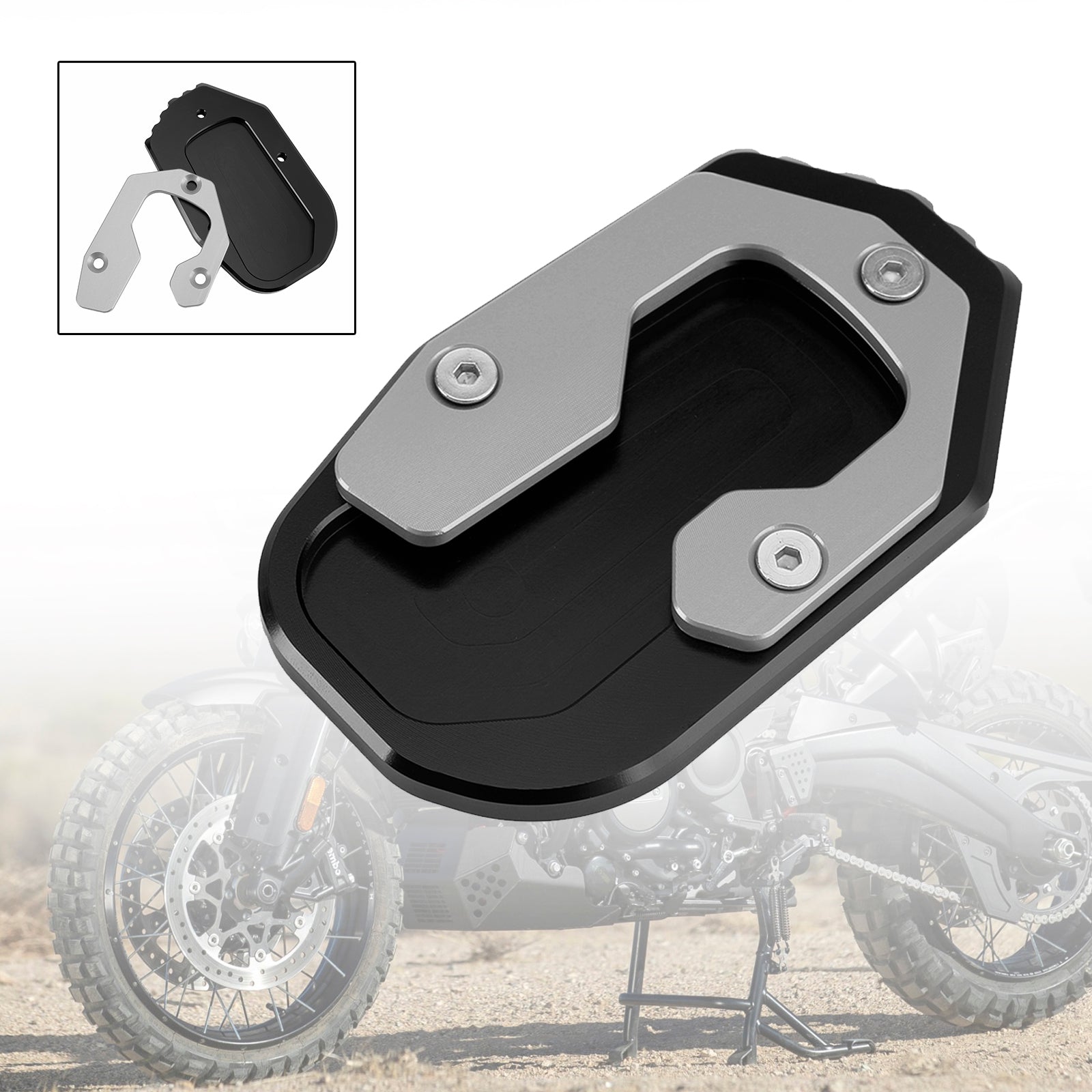 Kickstand Enlarge Plate Pad fit for pan America 1250 2021-2022