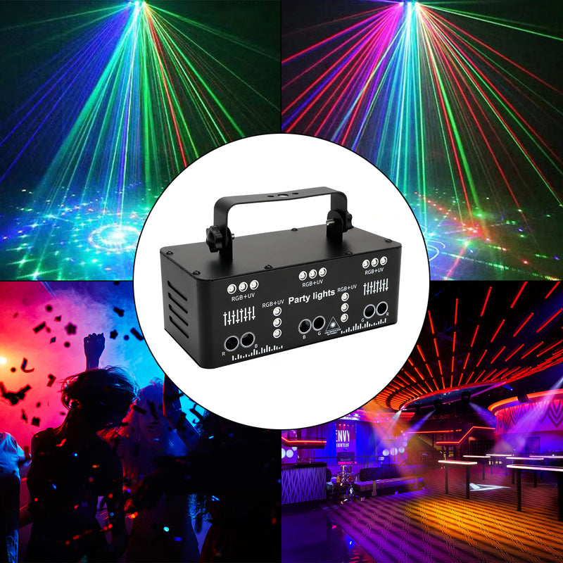 21 ojos LED etapa luz láser DMX RGB estroboscópico proyector DJ Disco Party lámpara
