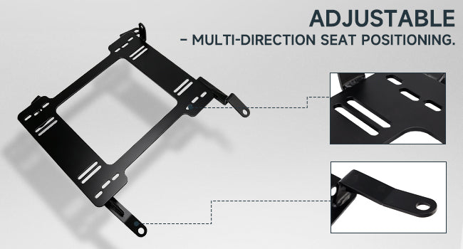2003-2006 Infiniti G35 2X Low Profile Bracket Rail Seat Brackets Adapter