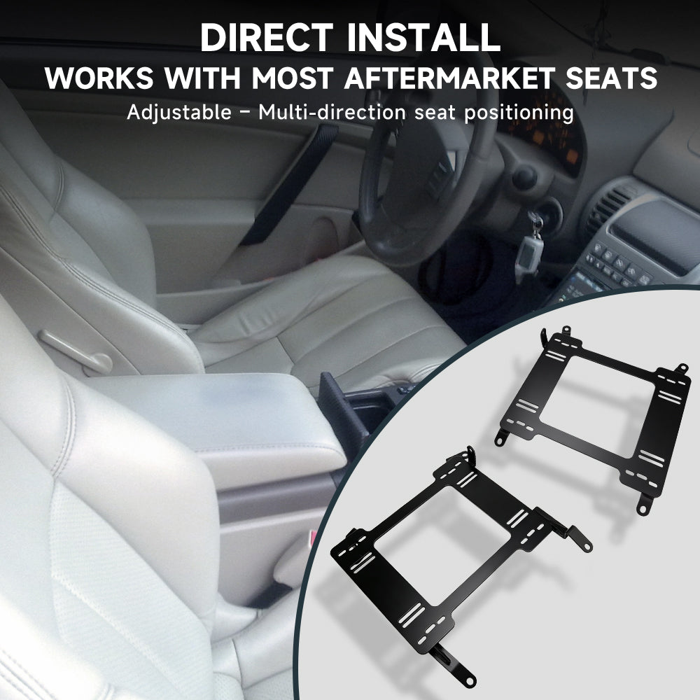 2003-2006 Infiniti G35 2X Low Profile Bracket Rail Seat Brackets Adapter