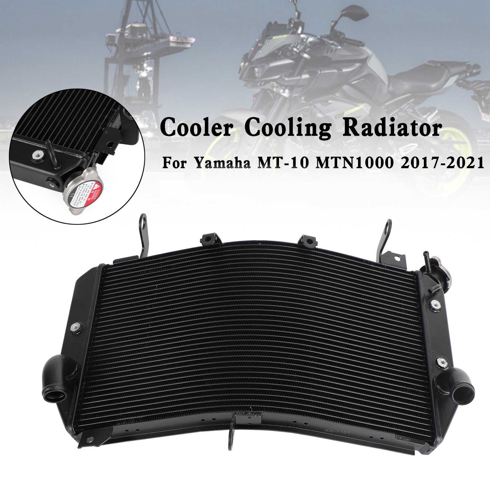 Radiator Cooling Cooler For Yamaha FZ10 MT-10 MTN1000 2016-2021