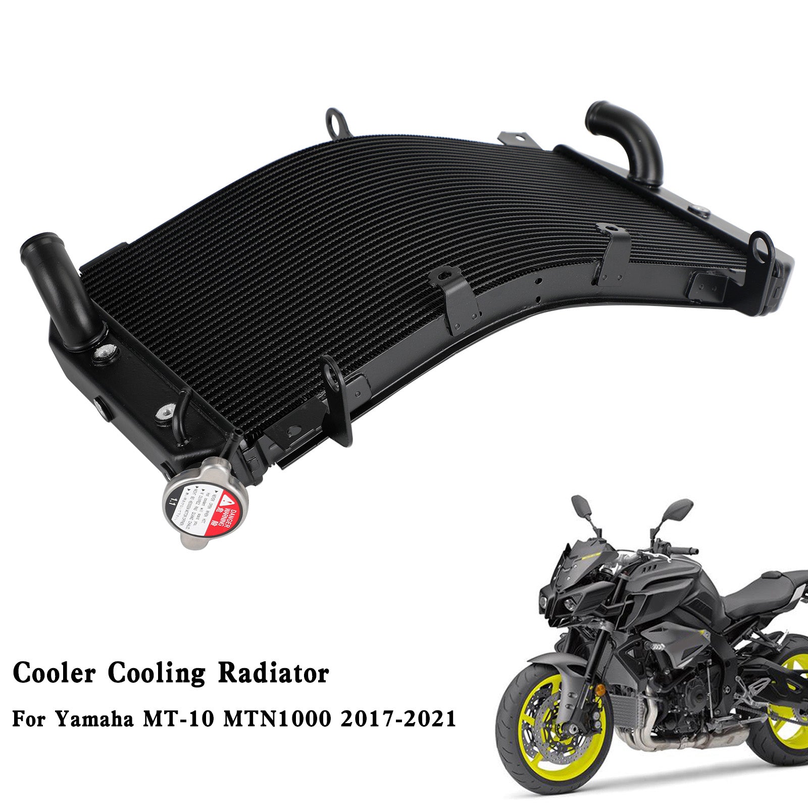 Radiator Cooling Cooler For Yamaha FZ10 MT-10 MTN1000 2016-2021