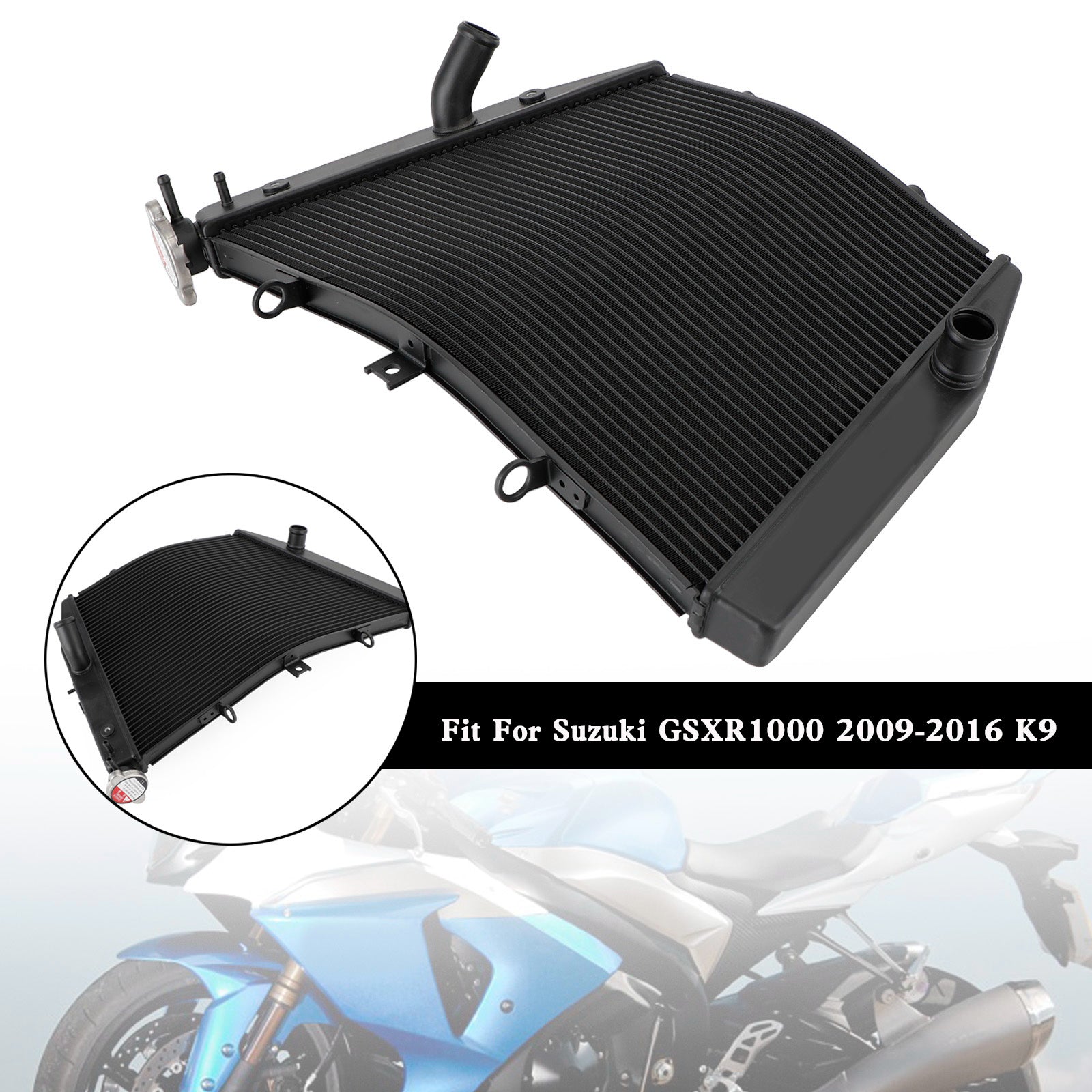 Suzuki GSXR1000 2009-2016 K9 Engine Radiator Cooler Cooling