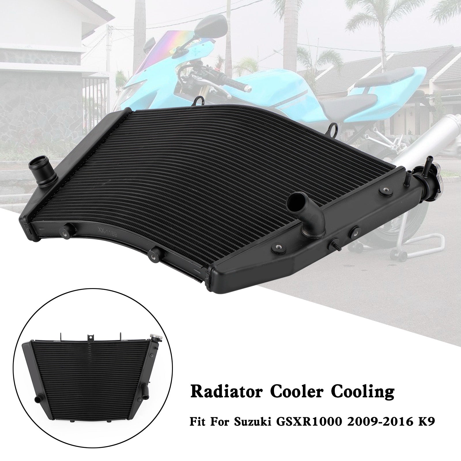 Suzuki GSXR1000 2009-2016 K9 Engine Radiator Cooler Cooling