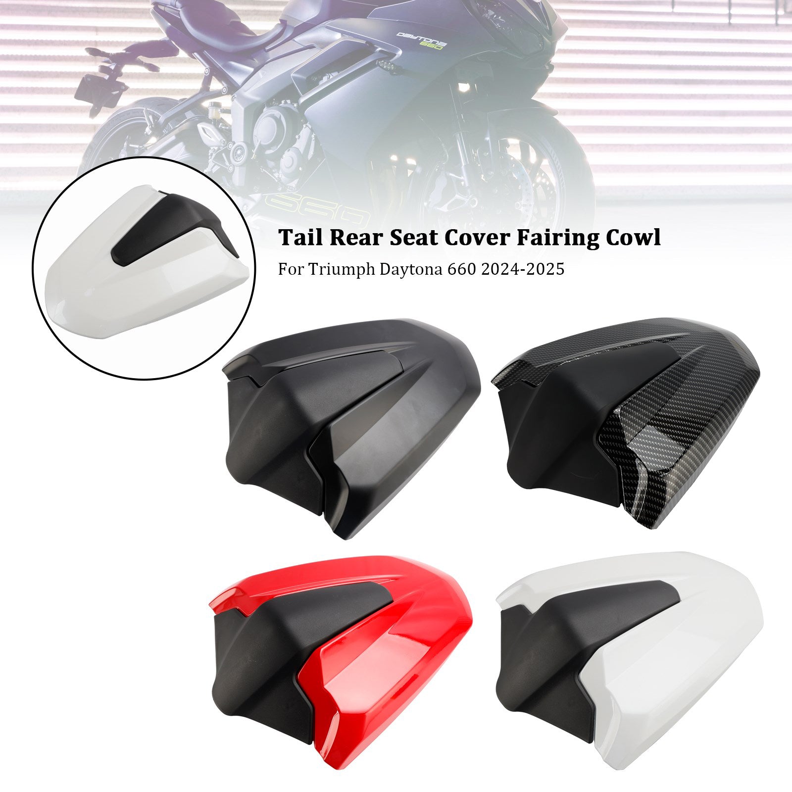 Tail Rear Seat Cover Fairing Cowl For Daytona 660 2024-2025