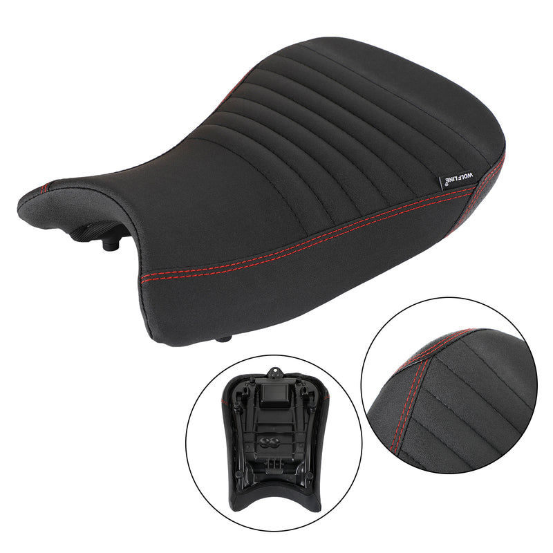 Bmw S1000Rr 2019-2022 2020 2021 Cojín Del Conductor Del Asiento Delantero Raider Pu Rojo