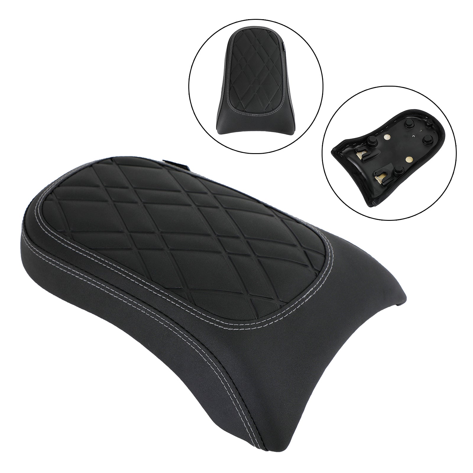 Rear Passenger Seat Pillion Saddle Flat Grid Black For Bmw R18 Bikes 2020-2022