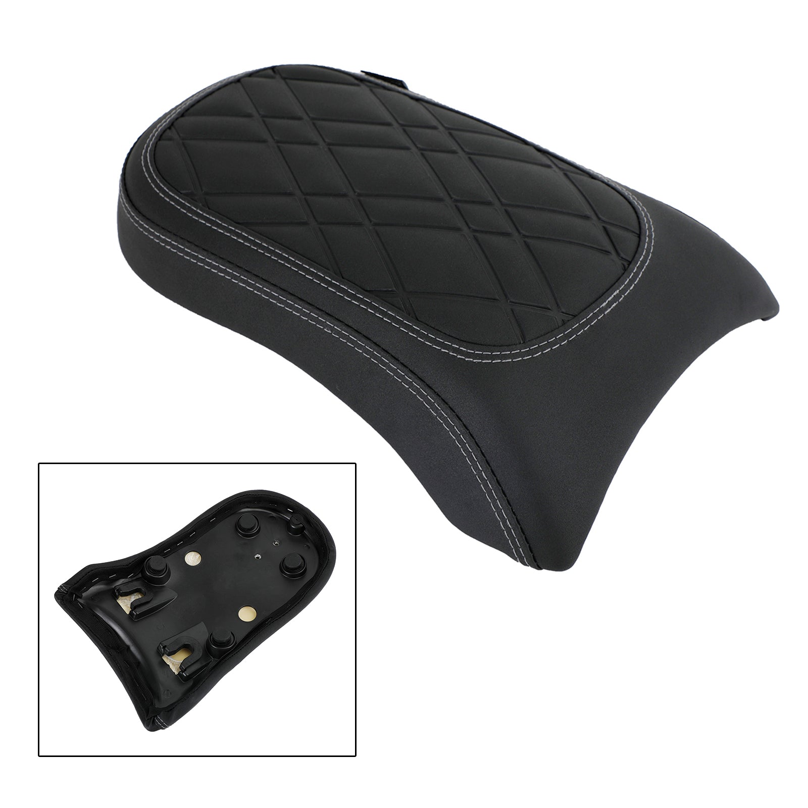 Rear Passenger Seat Pillion Saddle Flat Grid Black For Bmw R18 Bikes 2020-2022