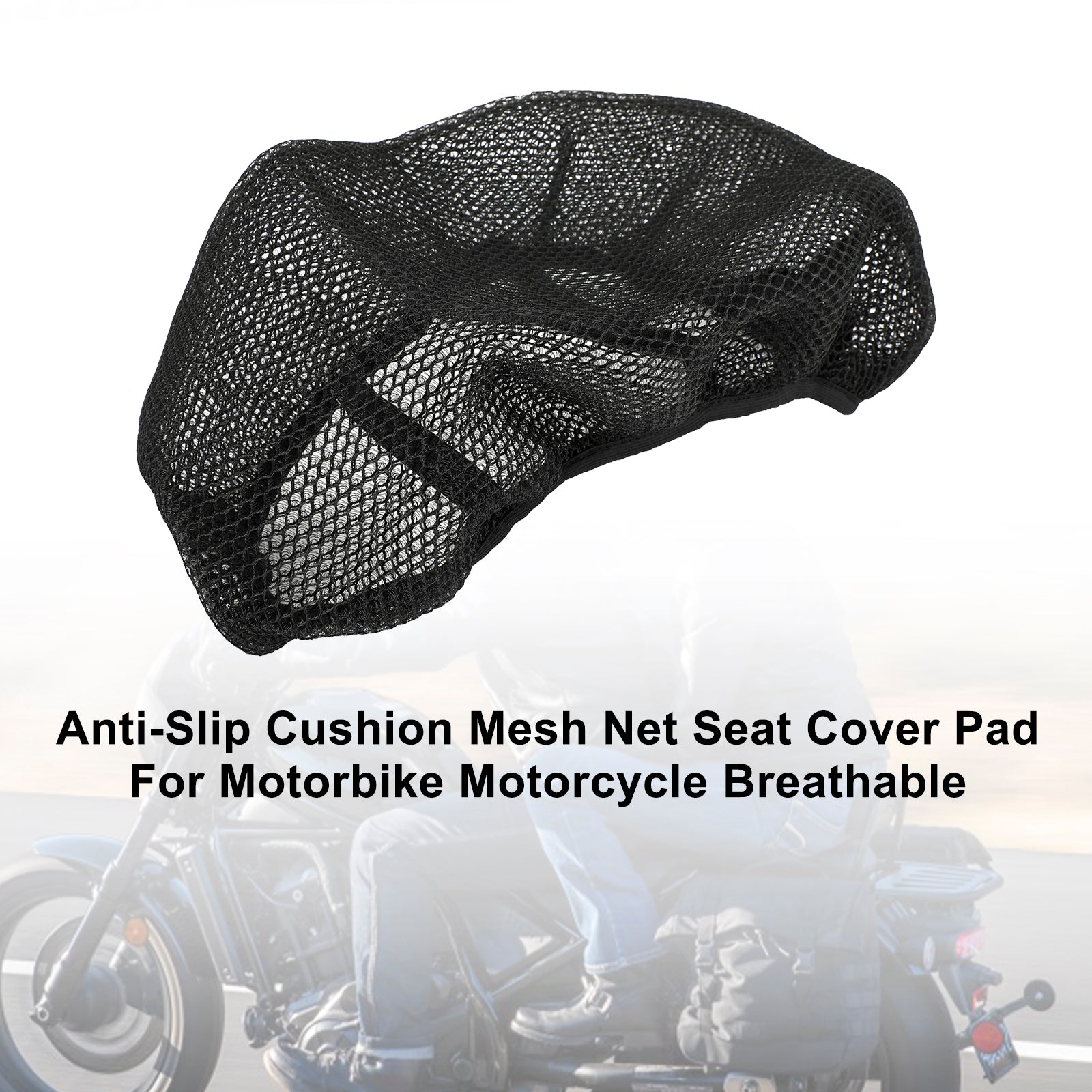 Heat-Resistant Net Seat Mesh Cover Universal For Motorcycle Scooter Motorbike XXXL