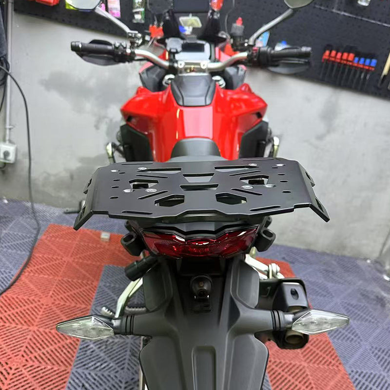 Aluminum Rear Carrier Top Rack Luggage Plate For 2022-2025 Ducati Multistrada V4