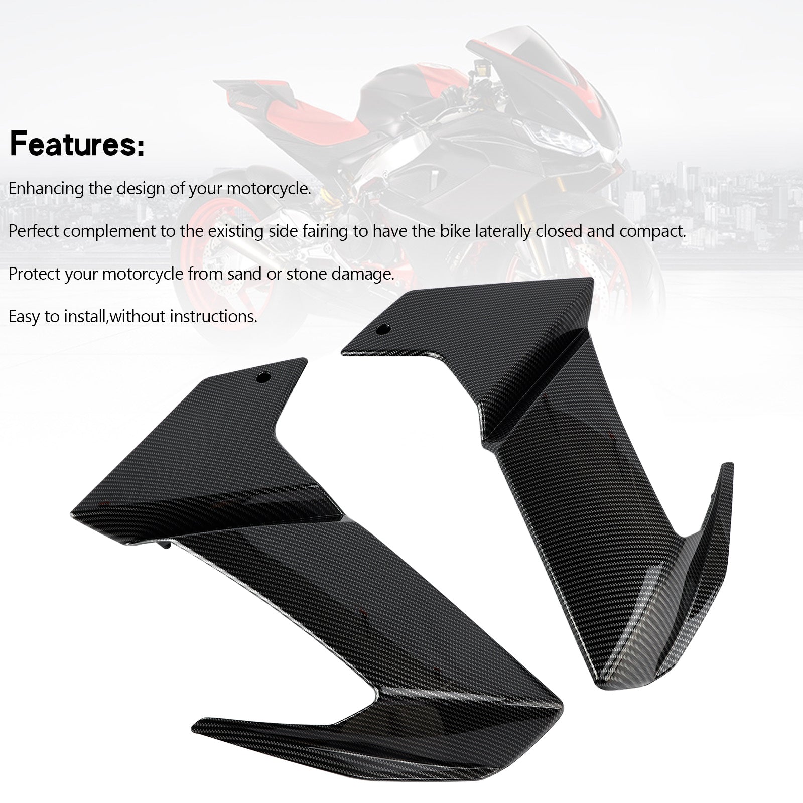 Aprilia RS 660 2020-2024 Carbon side frame Cover Panel Fairing Cowl
