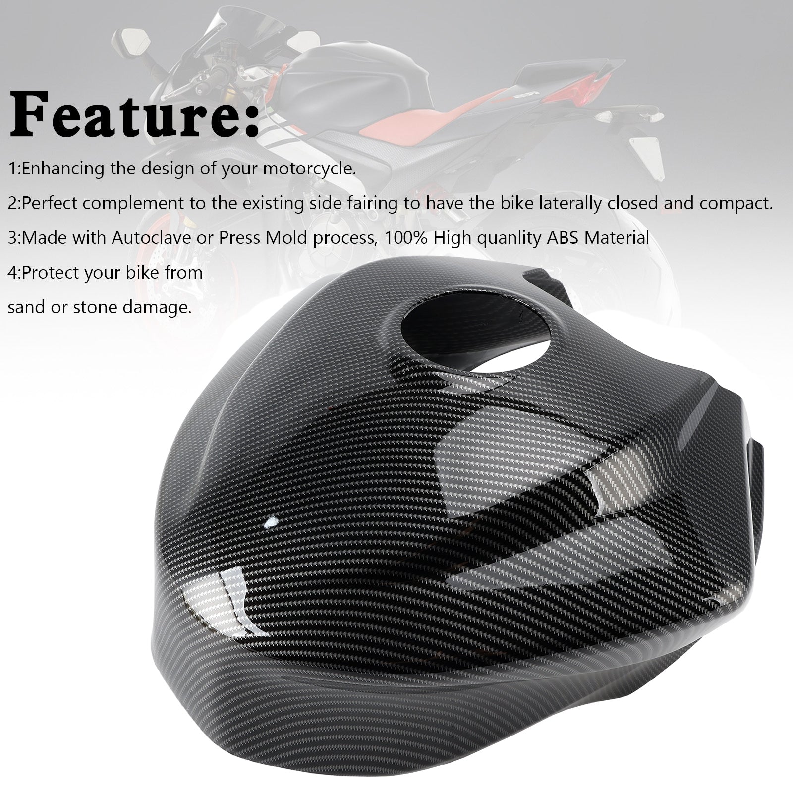 Aprilia RS 660 RS660 2020-2022 Gas Tank Cover Guard Fairing Protector