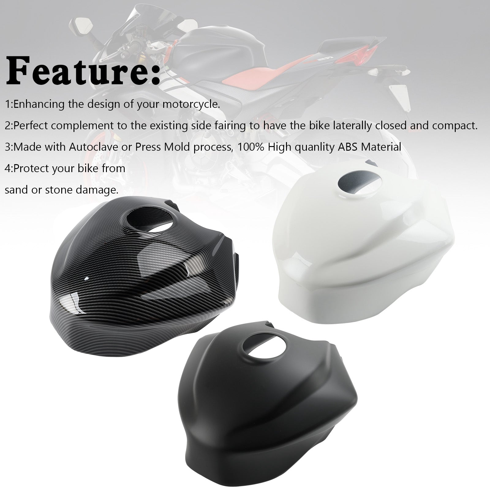 Aprilia RS 660 RS660 2020-2022 Gas Tank Cover Guard Fairing Protector