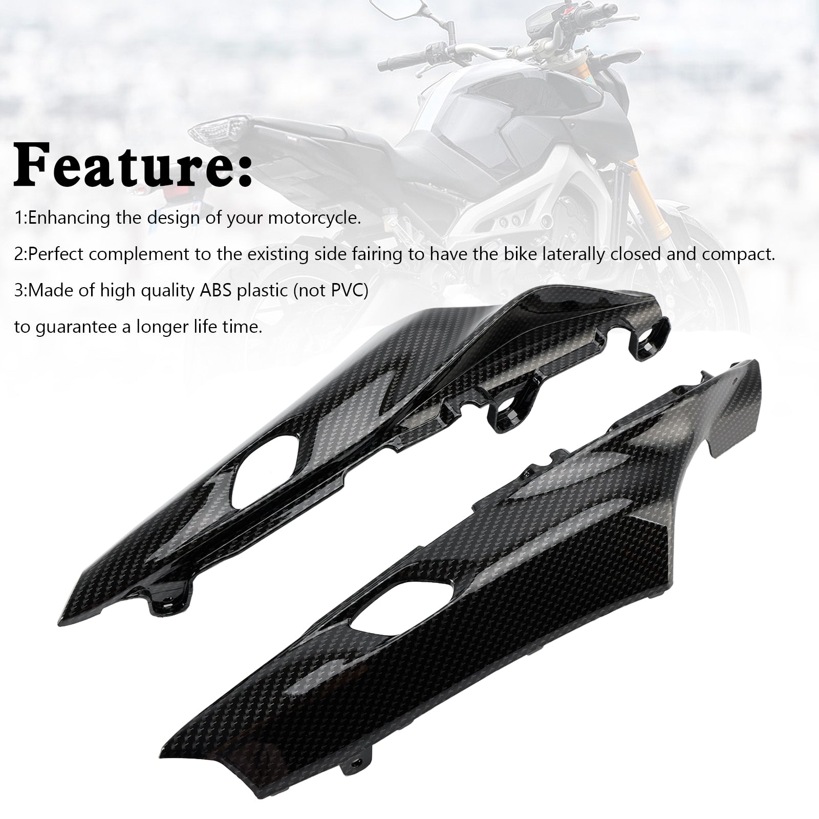 Rear Tail Seat Side Fairing Covers For Yamaha MT-09 / MT09 SP 2021-2023