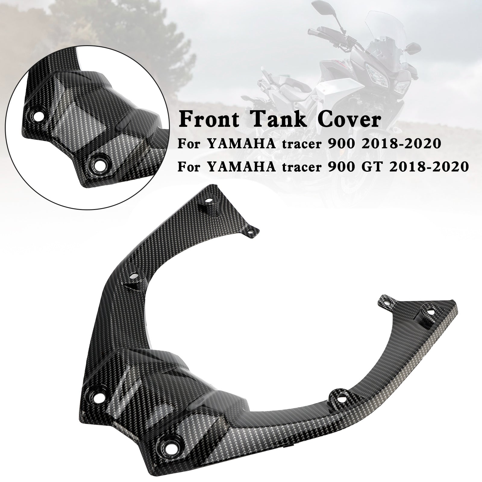 ABS Plastic Front Tank Cover Fairing Panel For Yamaha Tracer 900 / GT 2018-2020