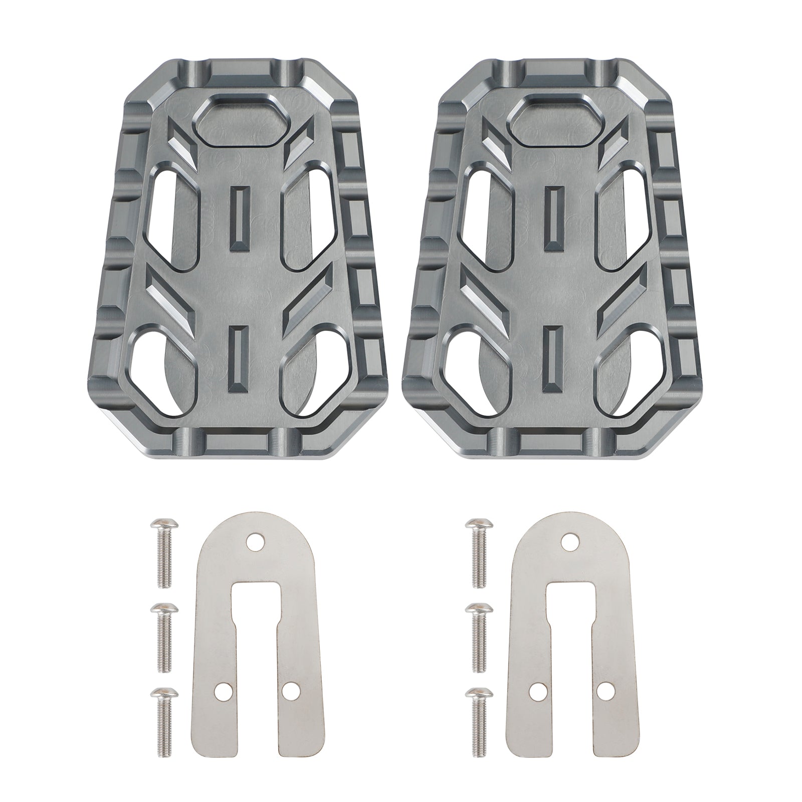 Triumph Scrambler 1200 Tiger Silver Pair Cnc Foot Peg Enlarge Footpegs Pedal