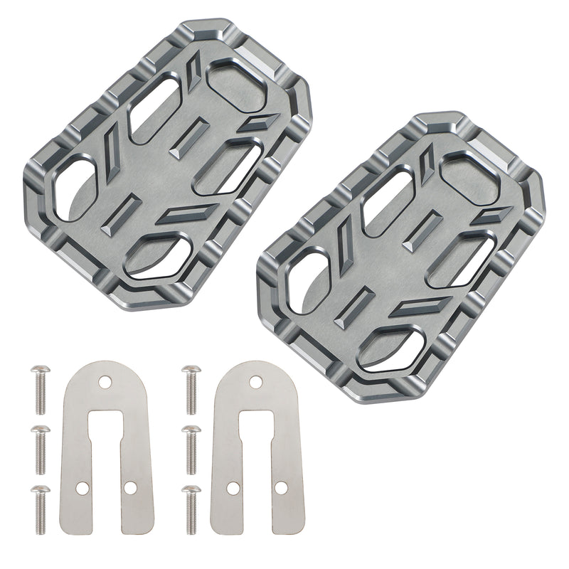 Triumph Scrambler 1200 Tiger Silver Pair Cnc Foot Peg Enlarge Footpegs Pedal