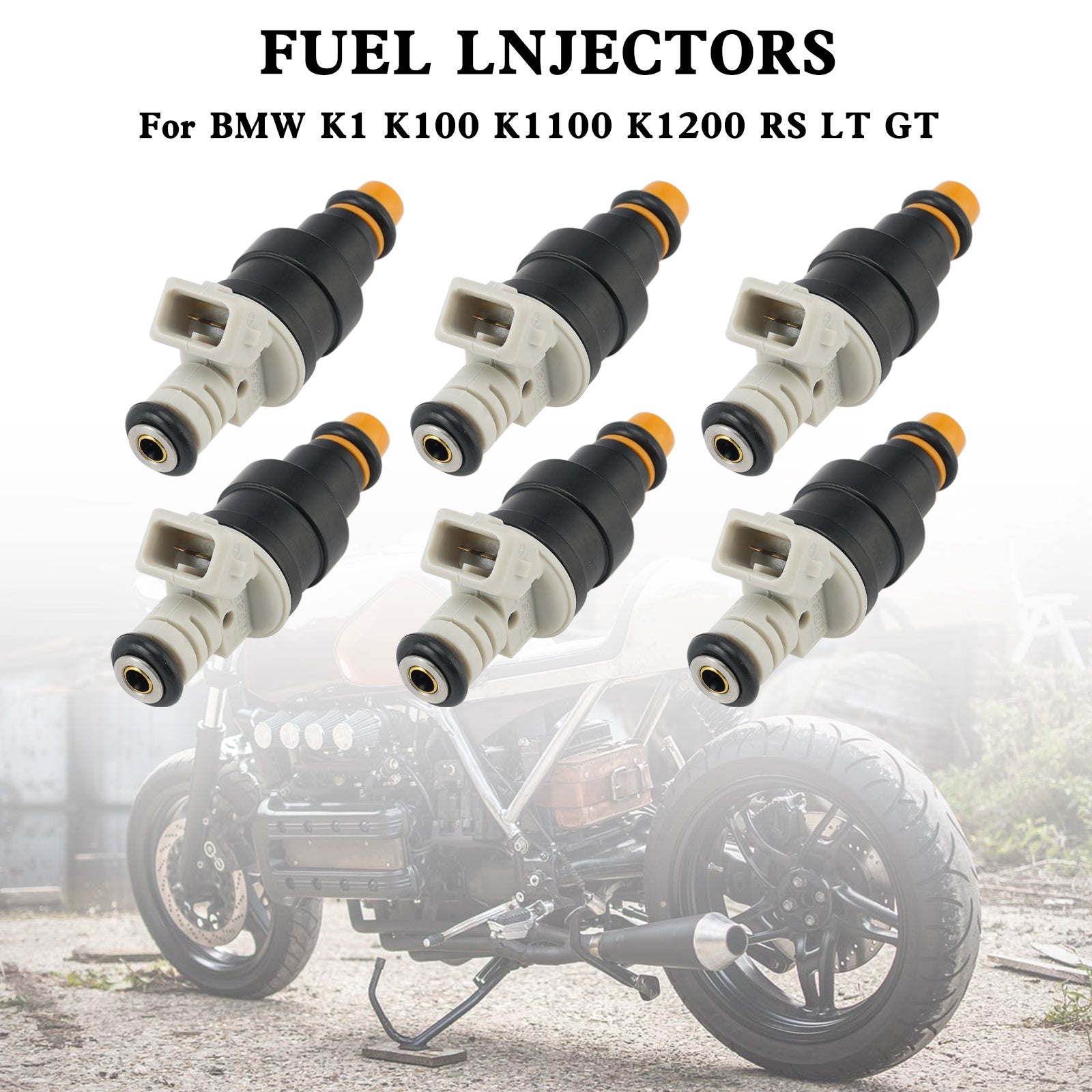 6 uds inyector de combustible para motocicleta 0280150705 para BMW K1 K100 K1100 K1200 RS LT GT