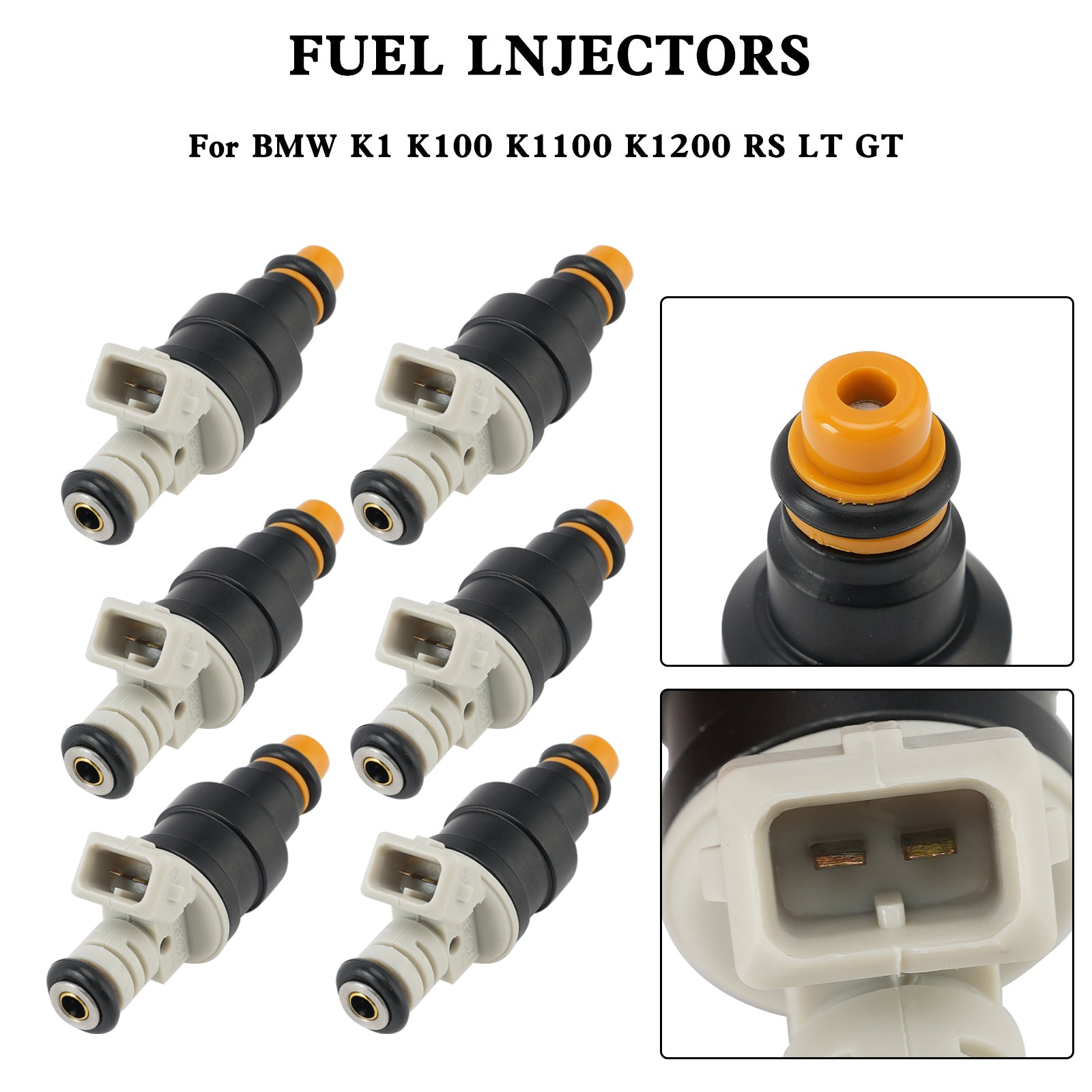 6 uds inyector de combustible para motocicleta 0280150705 para BMW K1 K100 K1100 K1200 RS LT GT
