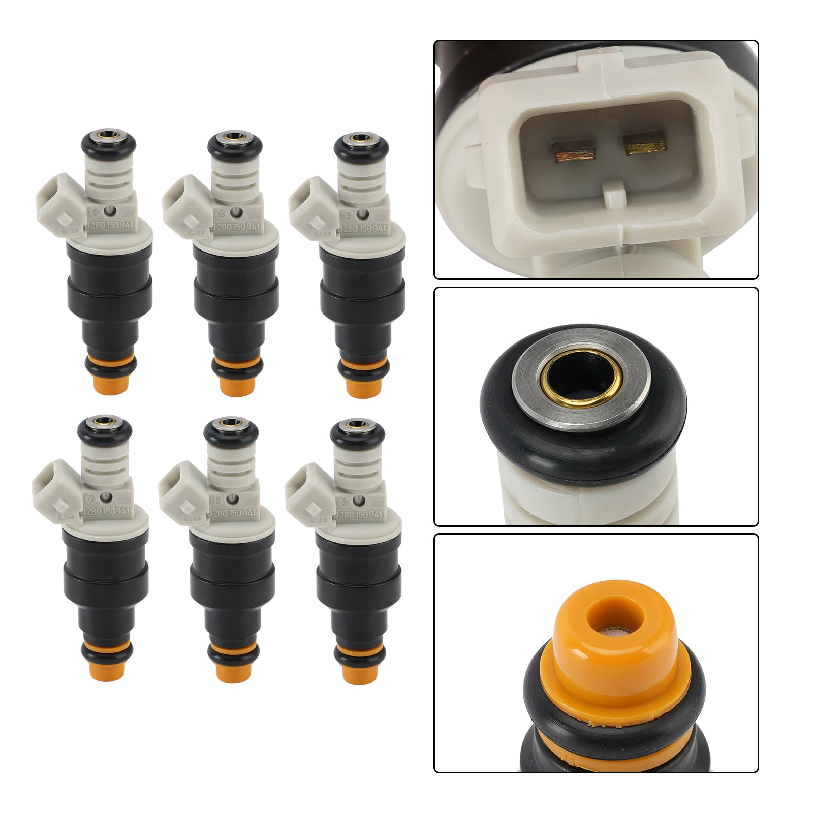 6 uds inyector de combustible para motocicleta 0280150705 para BMW K1 K100 K1100 K1200 RS LT GT