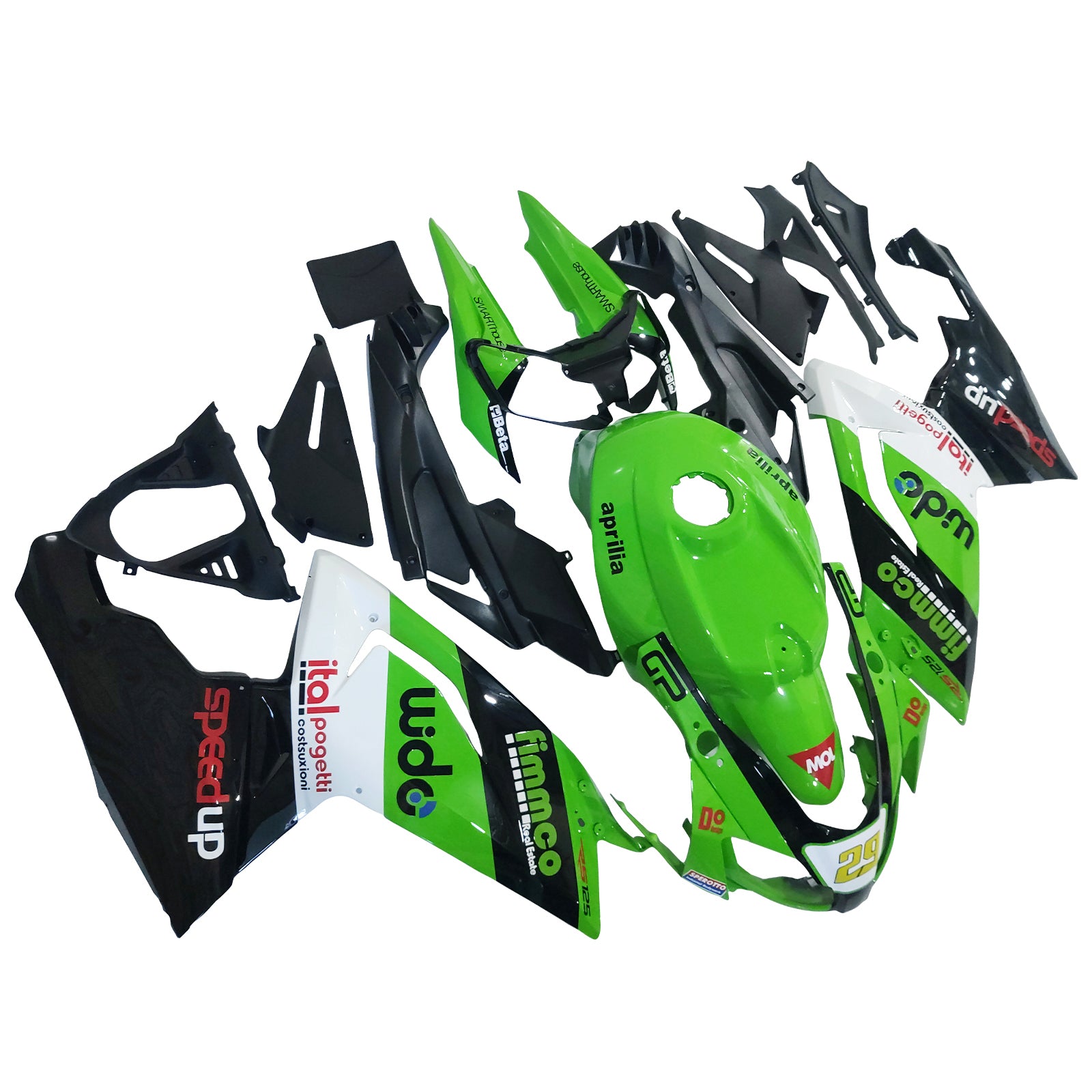 Amotopart Aprilia RS125 2006-2011 Fairing Kit Bodywork Plastic ABS