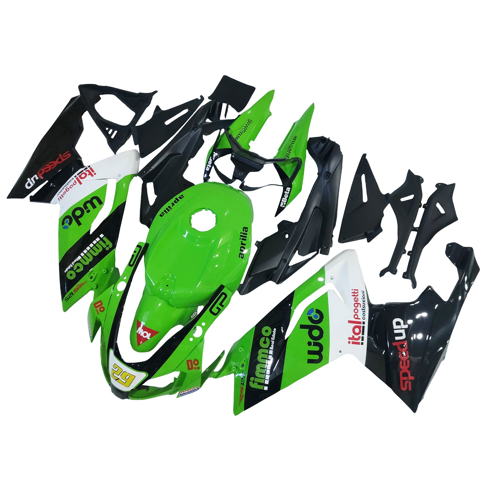 Amotopart Aprilia RS125 2006-2011 Fairing Kit Bodywork Plastic ABS