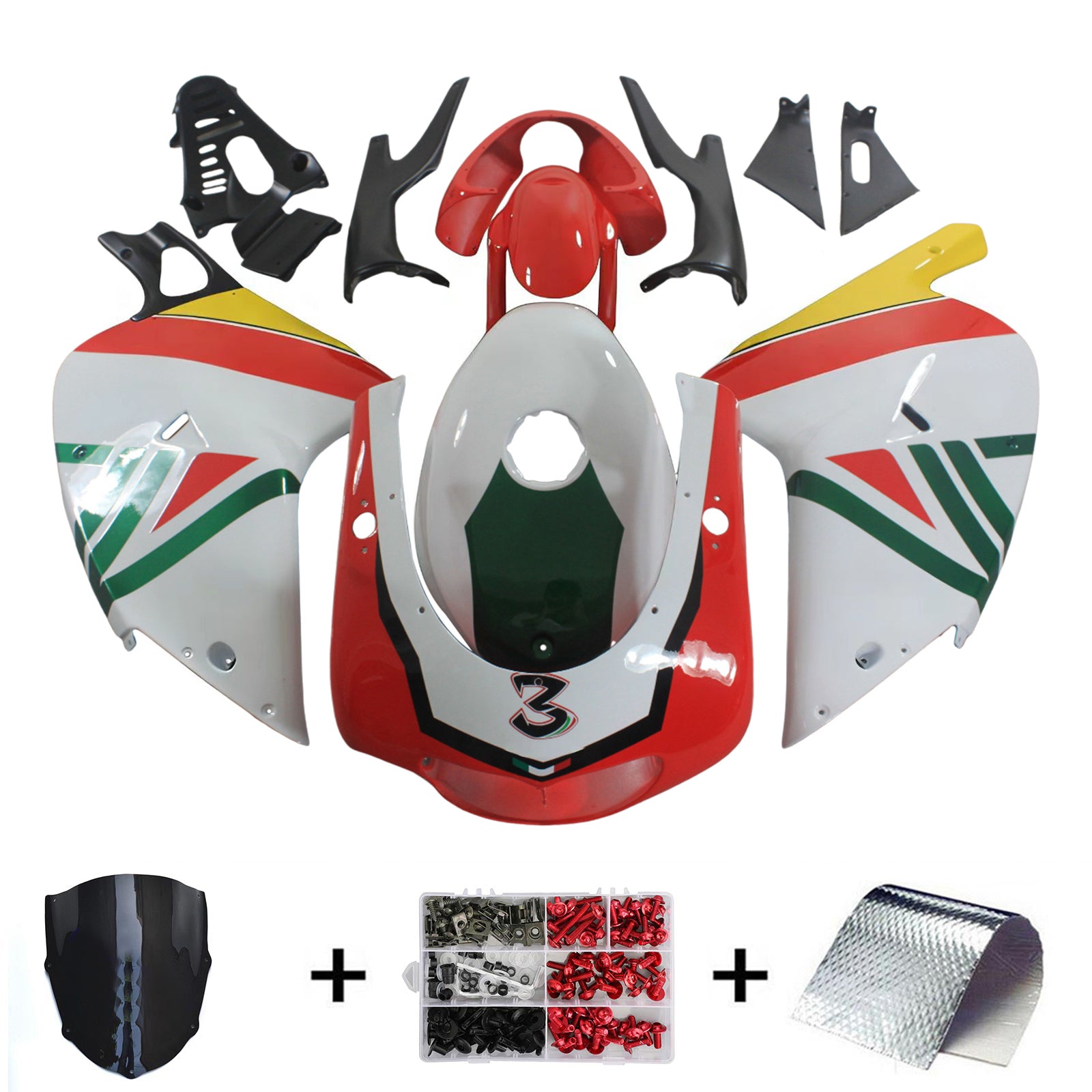 Aprilia RS125 2000-2005 Kit Carenado Carrocería Plástico ABS