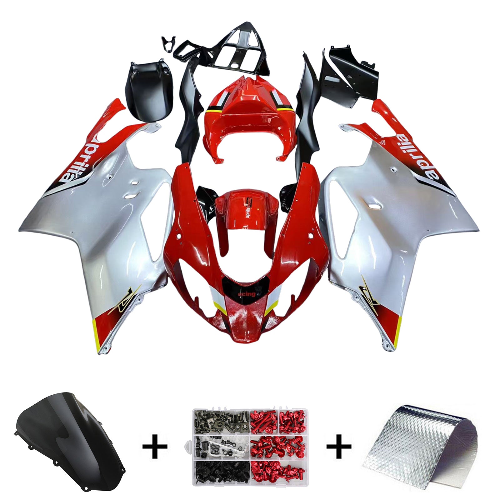 Amotopart Aprilia RSV1000 2003-2006 Fairing Kit Bodywork Plastic