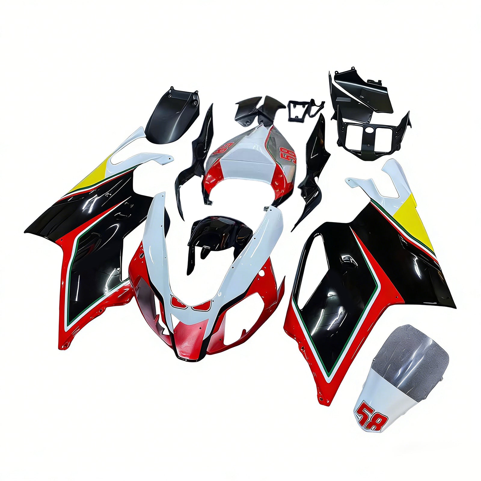 Amotopart Aprilia RSV1000 2003-2006 Fairing Kit Bodywork Plastic