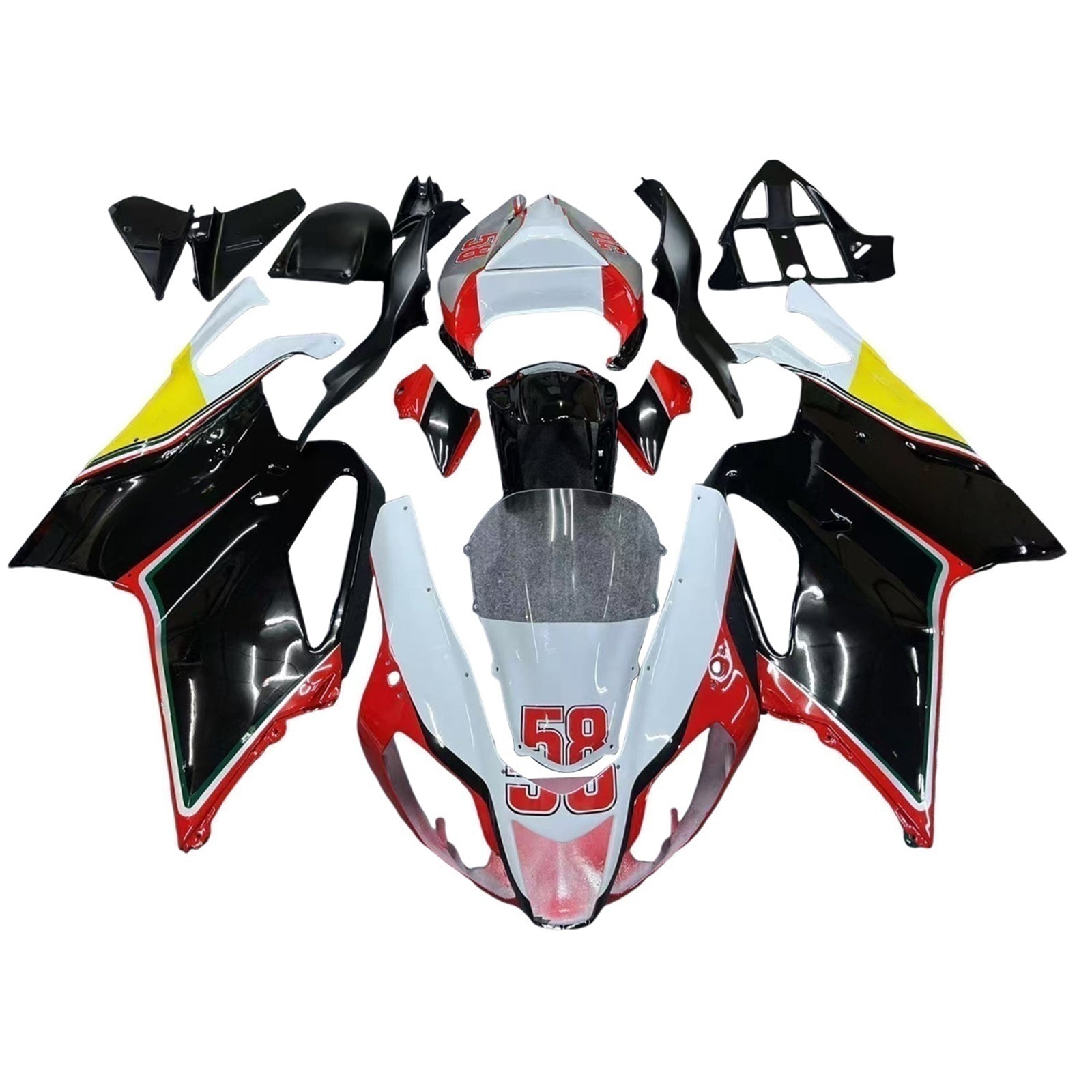 Amotopart Aprilia RSV1000 2003-2006 Fairing Kit Bodywork Plastic