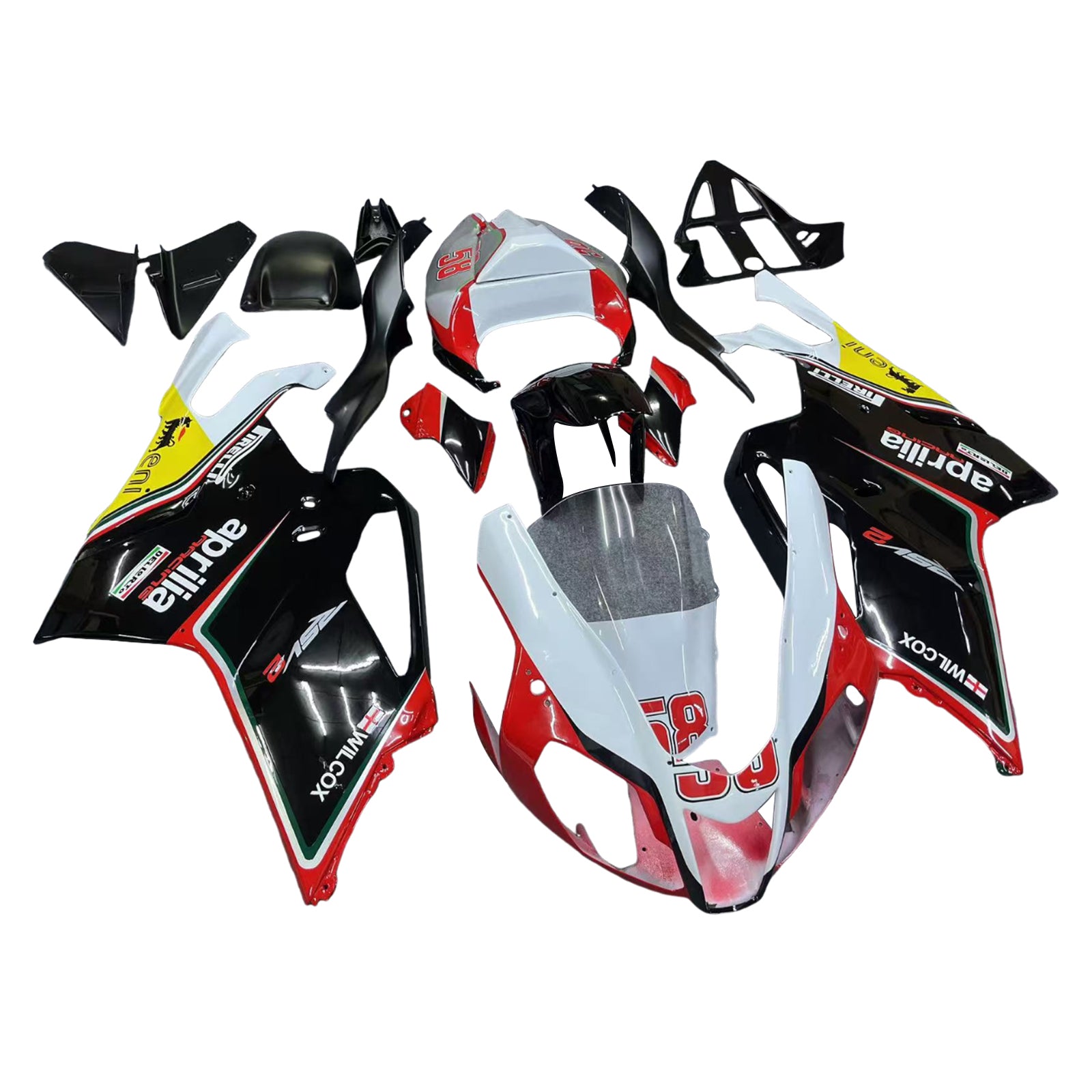 Amotopart Aprilia RSV1000 2003-2006 Fairing Kit Bodywork Plastic